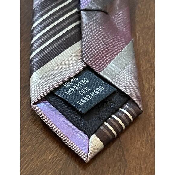 Kenneth Cole Hand Made 100% Imported Silk Men’s Neck Tie Made In China - Picture 7 of 9